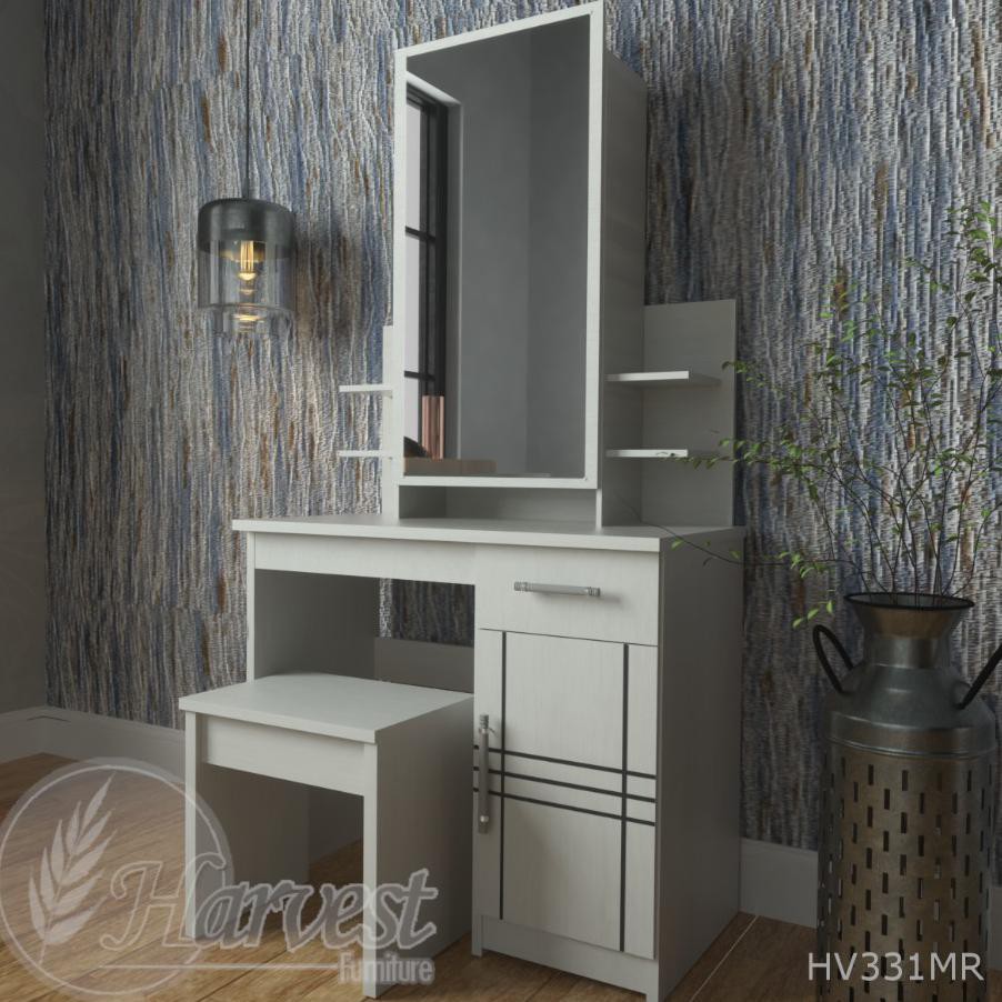 {BISA COD} Meja rias minimalis murah elegan KACA SLIDING + perakitan BIG SALE [Kode 1|Kode 2|Kode