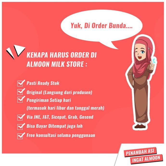 

ORIGINAL ! Milk Susu Almoon Busui Almond Coklat Nutrisi Pelancar Asi Booster Ibu