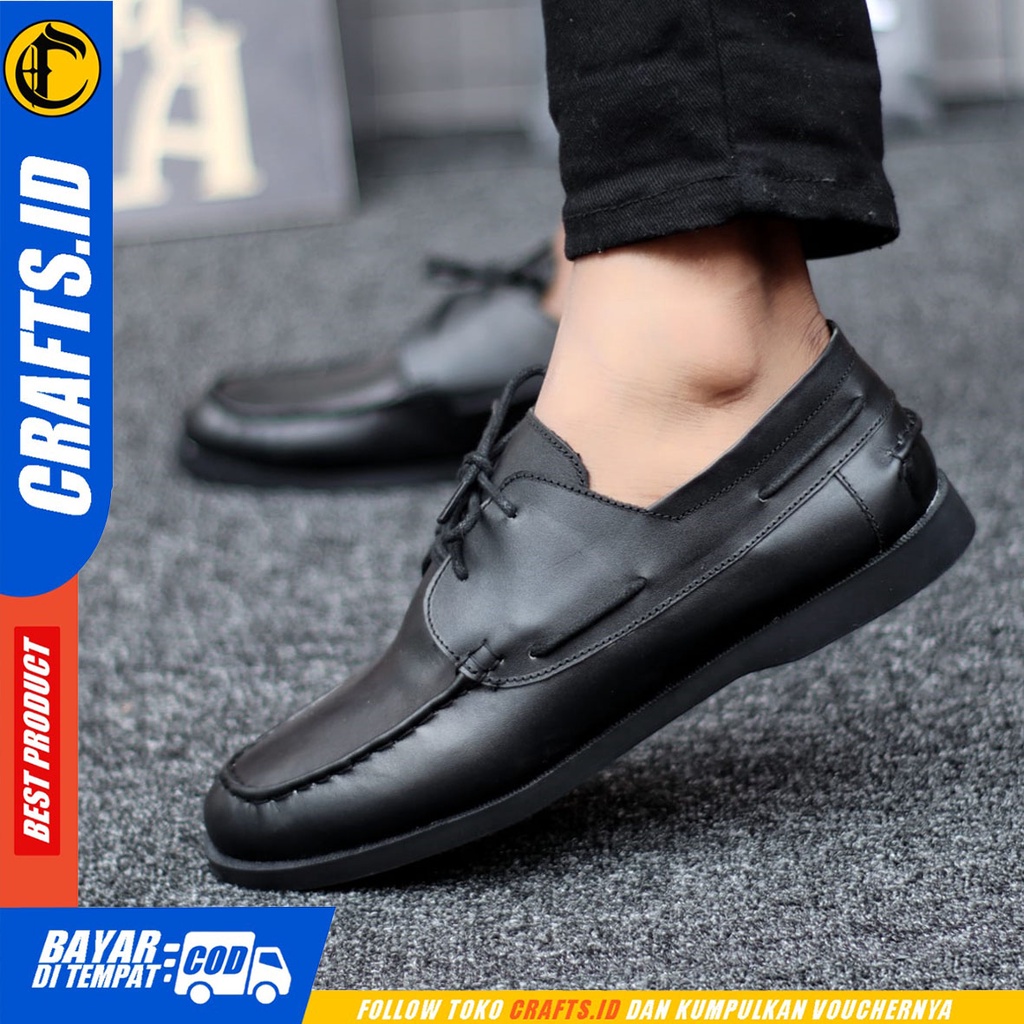 CRAFTS baltier - Sepatu Boots Pantofel Formal Docmart Low Kerja Pria