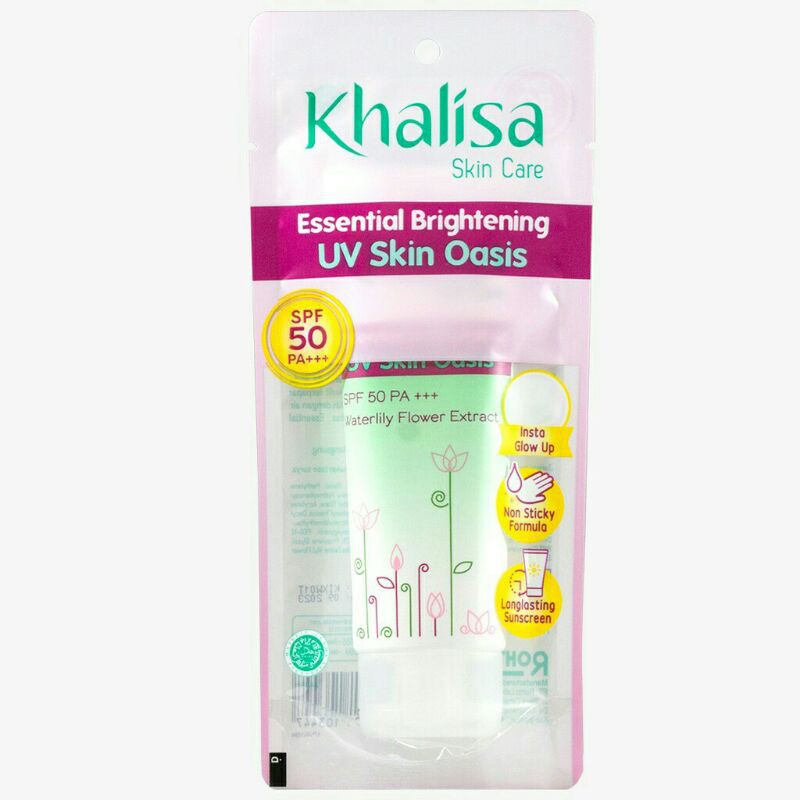 [ GROSIR ] Khalisa Essential Brightening UV Skin Oasis SPF50 dan PA+++