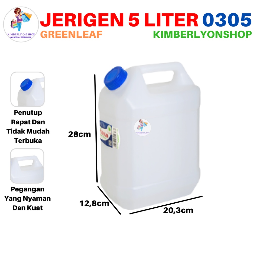 Jerigen Segi Indigo 5 Liter 0305 Green Leaf