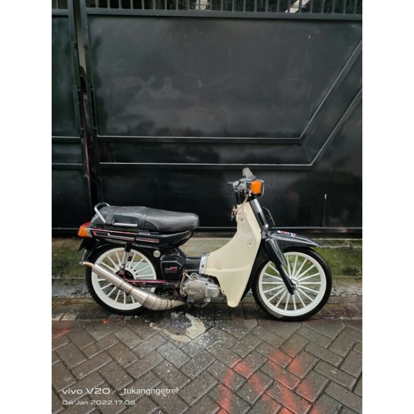 Kenalpot Racing Yamaha Alfa N" V80 model kolong Kupang Full Stenlis Suara Garing Termurah