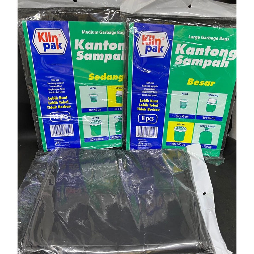 KLINPAK PLASTIK KANTONG SAMPAH//ALLSIZE//KECIL-SEDANG-BESAR