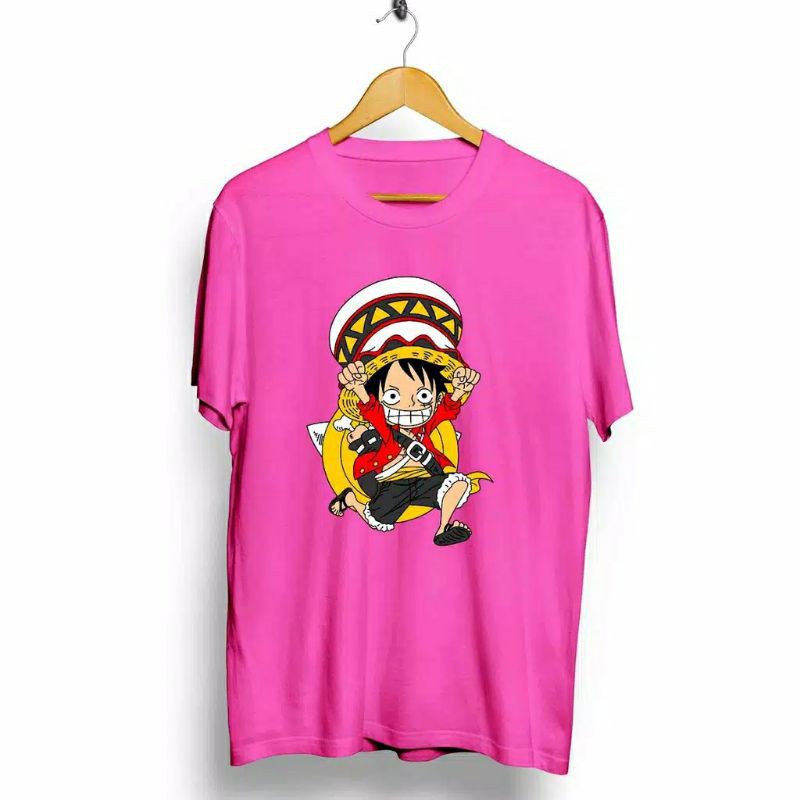 Fourfashion Kaos Pria Kaos Distro LUTFY INDIAN PINK CN600