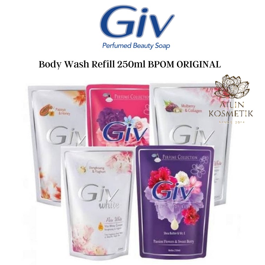 GIV Body Wash 250ml  | 450ml | Botol BPOM ORIGINAL / Giv Sabun Mandi Cair by AILIN