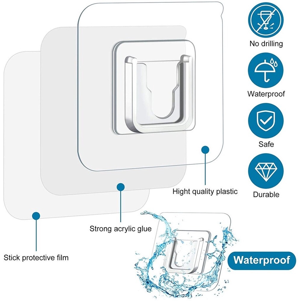 Gantungan Tempel Stop Kontak Bel Rumah Bingkai Foto Socket Serbaguna Super Kuat Waterproof