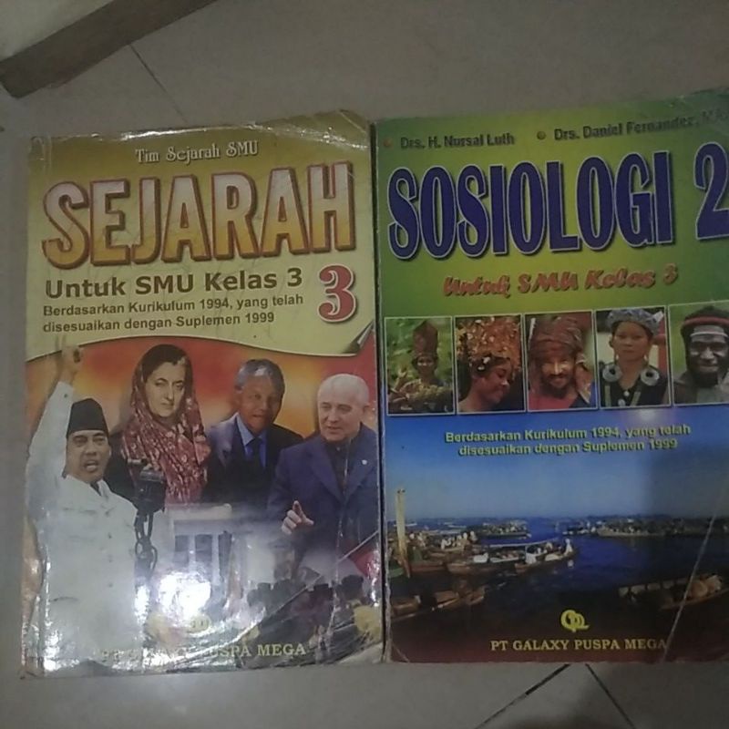 buku sejarah dan sosiologi SMU kelas 3