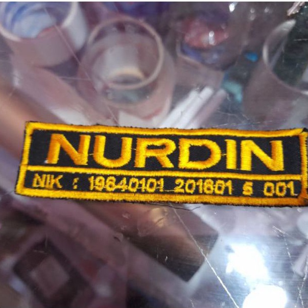 ( 1 HARI JADI ) Papan nama bordir komputer