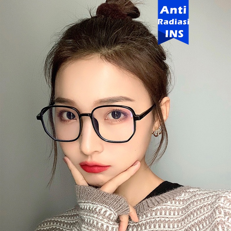 【TERSEDIA & COD】Kaca mata Anti Radiasi Kacamata Frame Gaya Korea Untuk 2023 INS Keren Murah Fashion 