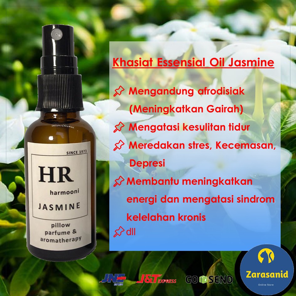 Aromatherapy Parfum Bantal Sprei Mengandung Essensial Oil JASMINE Praktis Tinggal Semprot isi 30 ml