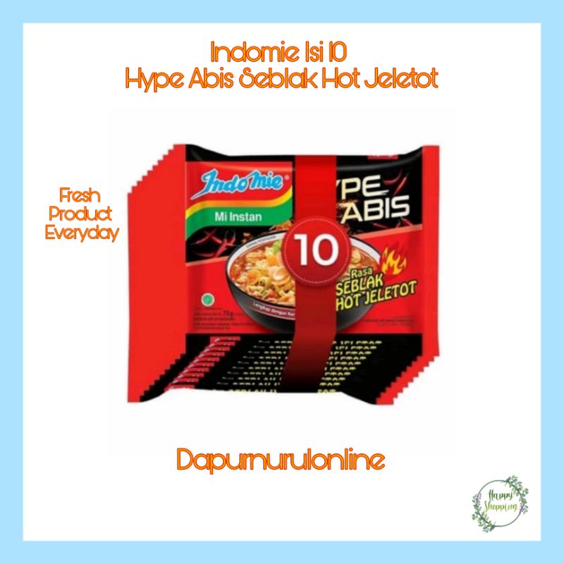 

Indomie Isi 10 Hype Abis Seblak Hot Jeletot