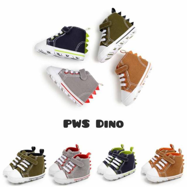 Sepatu bayi dino/ sepatu bayi prewalker dino/ sepatu PWS