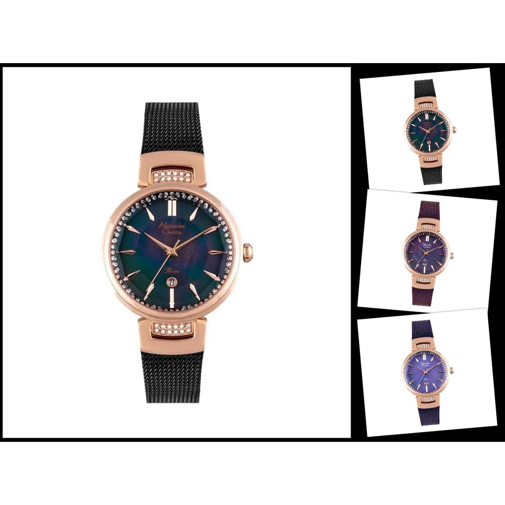 Alexandre Christie AC 2756  AC2756 Passion Diamond Dial  | Jam Tangan Wanita ORI Garansi Resmi 1 Thn