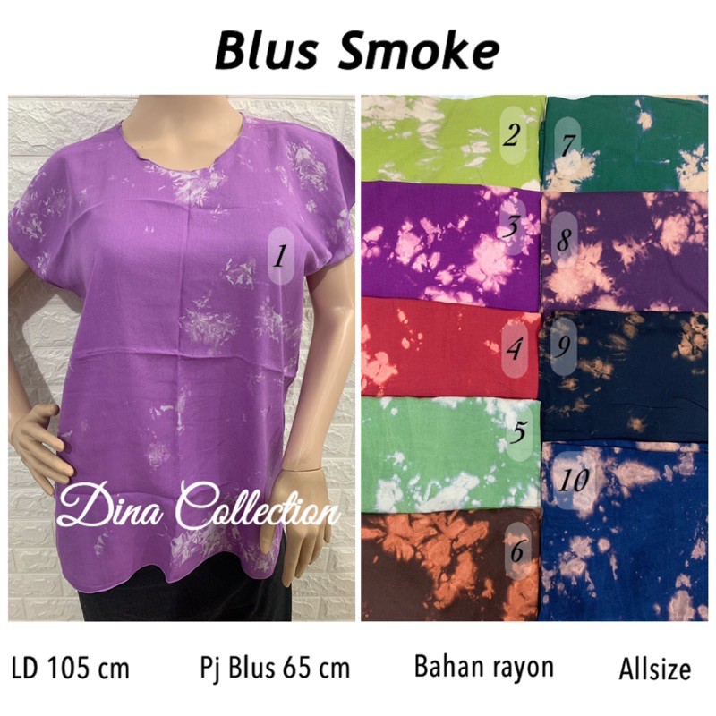 Blus Smoke #AtasanTiedye