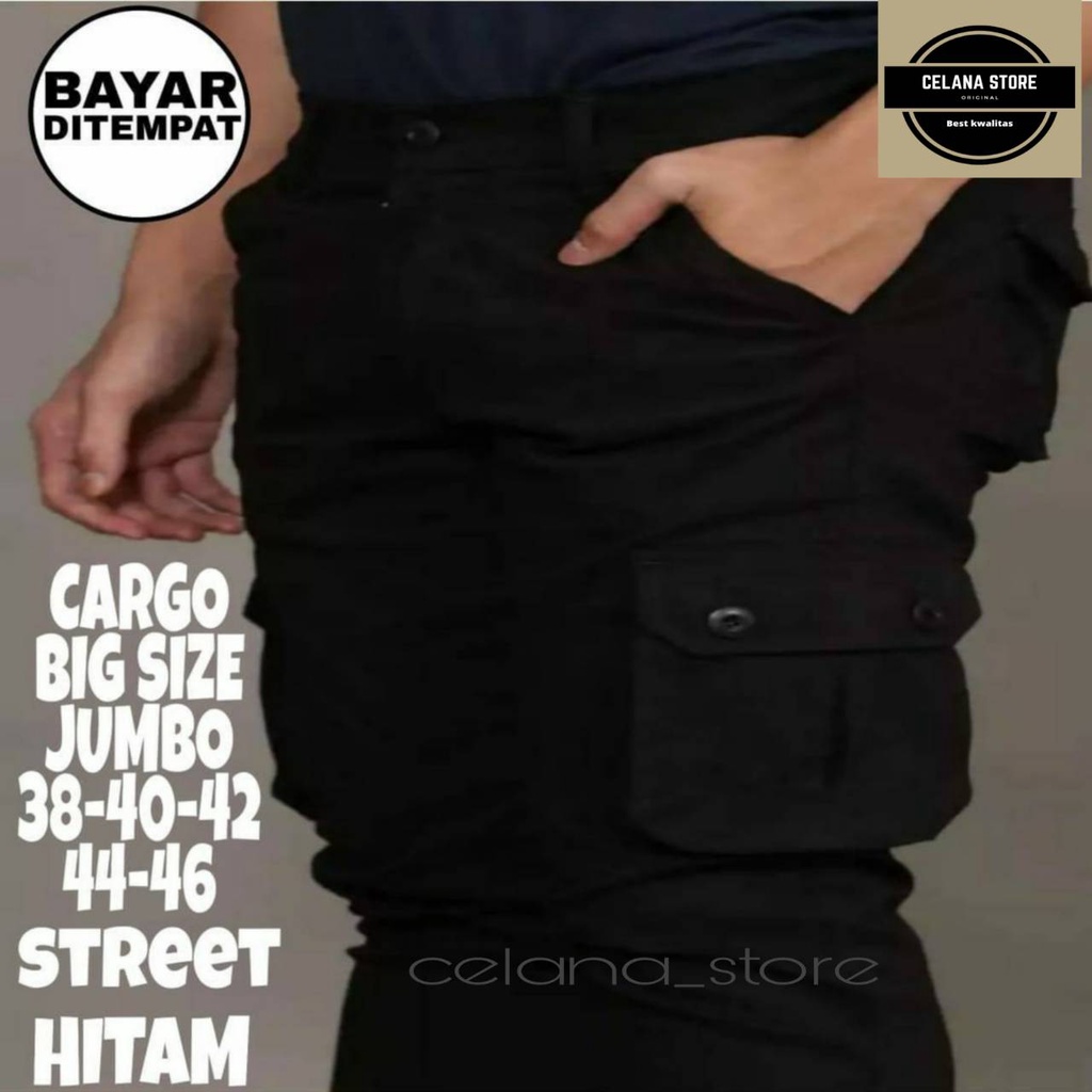 Celana cargo panjang pria big size 36-50/celana panjang pria/celana cargo big size/COD BAYAR DI TEMPAT/celana cargo jumbo/celana cargo panjang pria