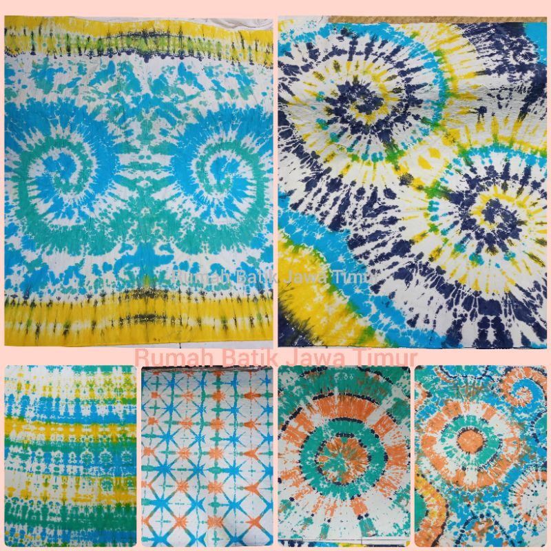 Taplak Meja ikat Celup Boleh Request motif warna Shibori jumputan cubit Prakarya sekolah