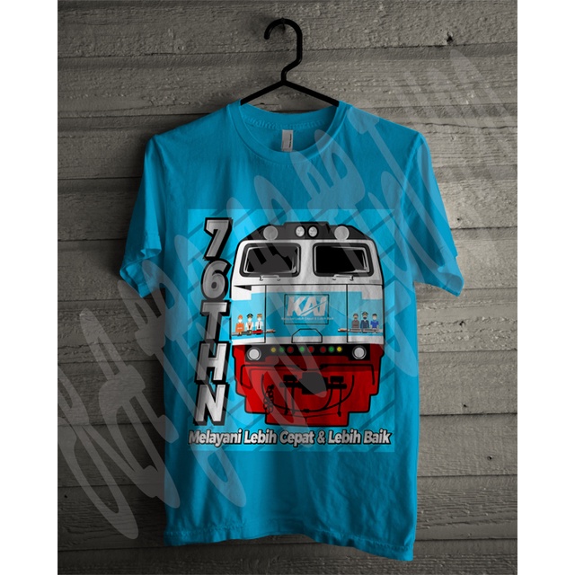 Kaos Kereta Api CC 206 Spesial 76 Tahun