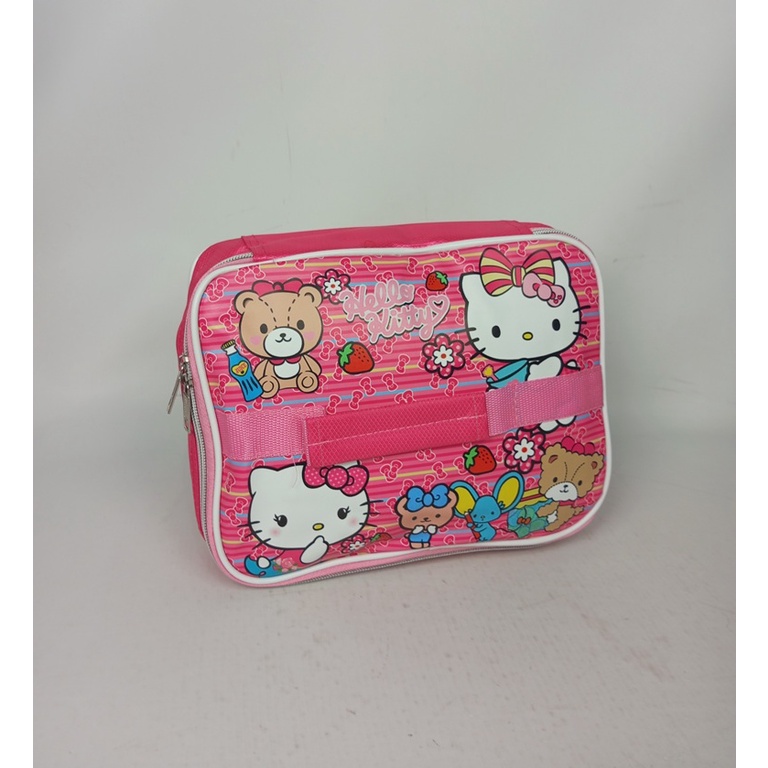 TAS BEKAL ANAK  KARAKTER TEMPAT BEKAL ANAK CEWEK COWOK LUNCH BOX INSULATED ALUMINIUM FOIL PENGHANGAT MAKANAN