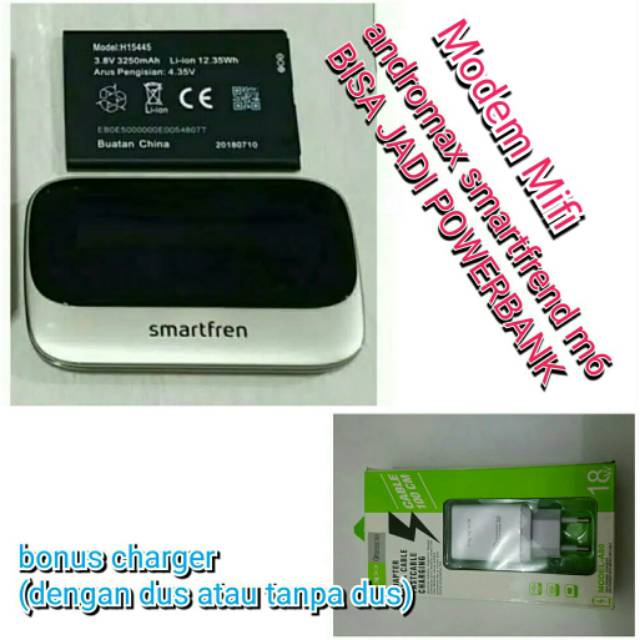 Mifi modem andromax m6 second bisa jadi powerbak