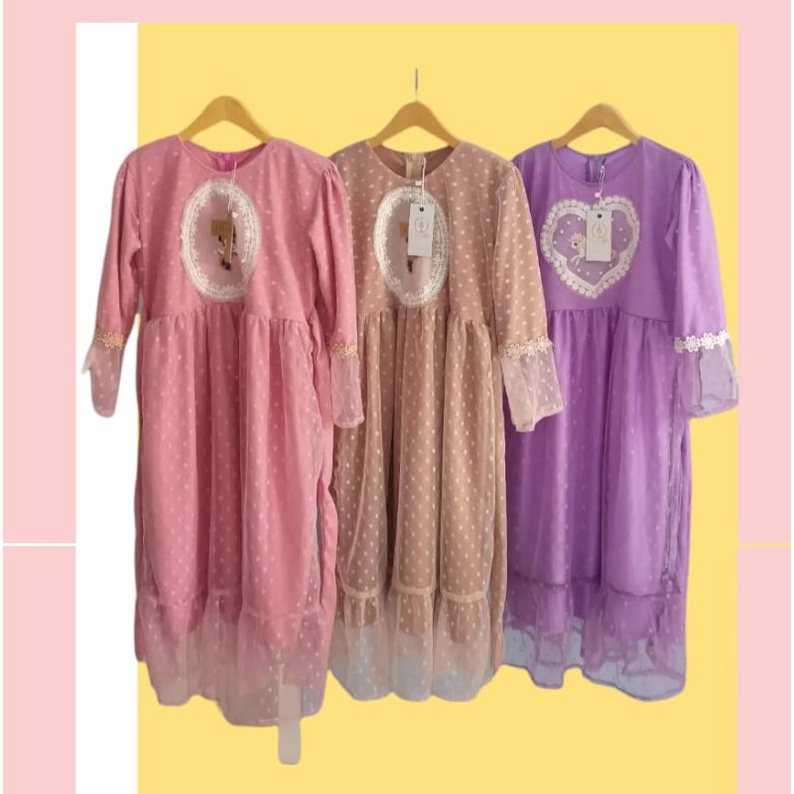 Terbaru Grosir Gamis Anak Terbaru/Grosir Gamis Anak/Gamis Anak Termurah/Grosir Gamis Anak Tille Dot 