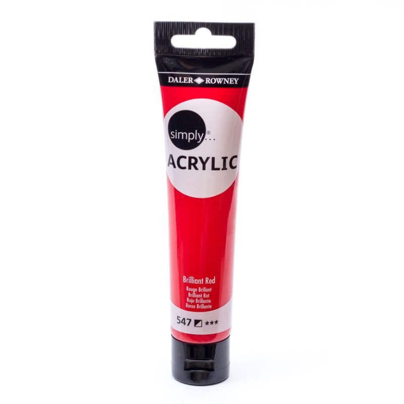 

Daler Rowney SIMPLY ACRYLIC Brilliant Red - 75 ml (126975547)