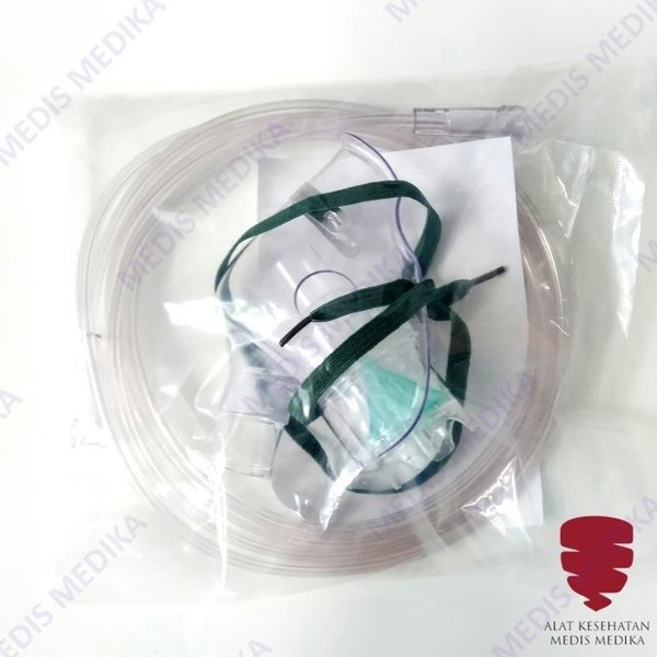 Masker Nebulizer XL Jumbo GEA Nebuliser Mask Nebul Udara Uap Alat Bantu Pernafasan Dewasa