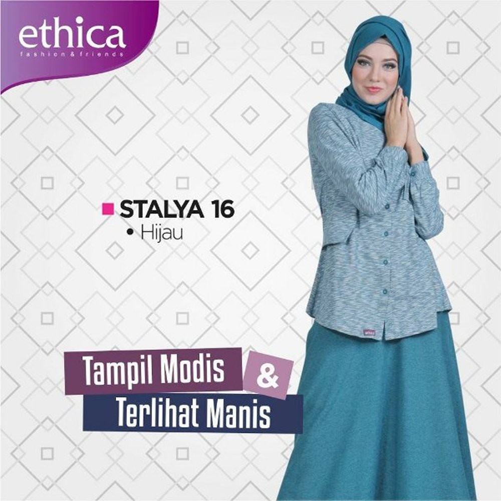 SETELAN ROK ETHICA STALYA 16 HIJAU
