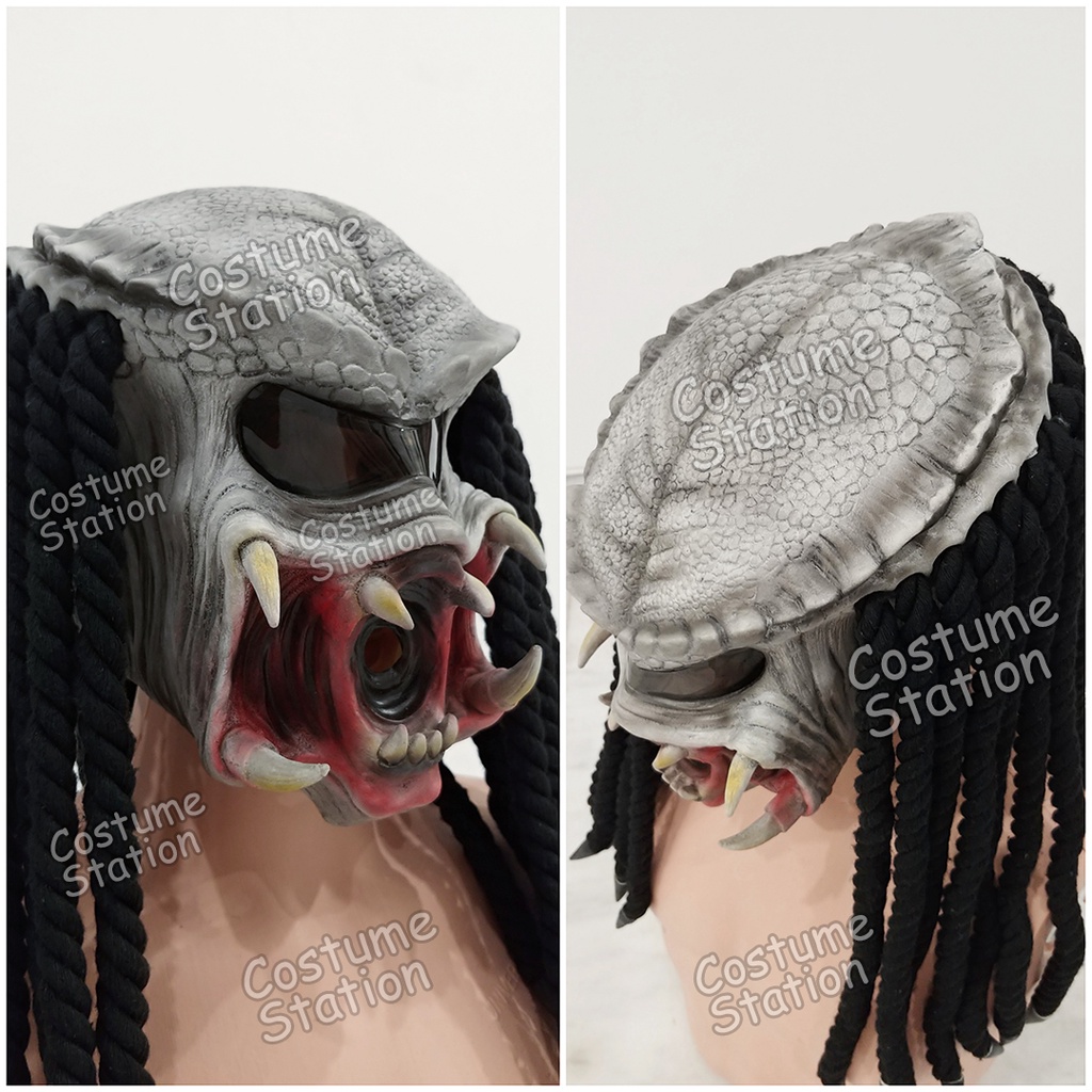 Topeng Predator / Mask Latex Alien vs Predator Pesta Halloween Party