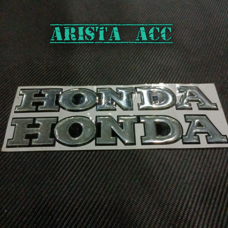 (TERMURAH)logo emblem timbul Honda harga sepasang kanan dan kiri