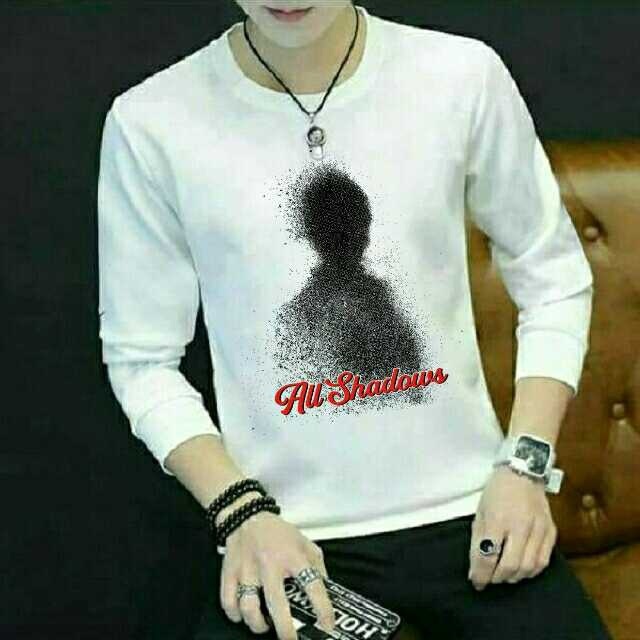 BAJU KAOS LENGAN PANJANG COWOK ATASAN MOTIF PRIA AGUSTIN FASHION KEKINIAN