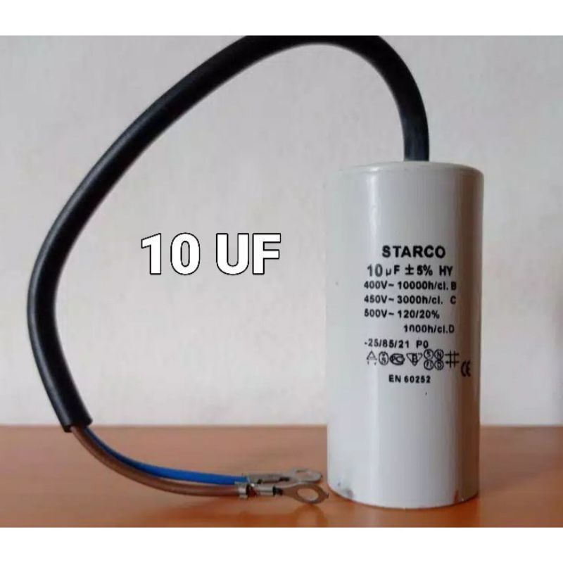 Kapasitor Sanyo ,  Bulat , Capasitor , Pompa Air 6 ,8 , 10 , 12 , 14  , 16, 20 , 25  , 30 UF450V