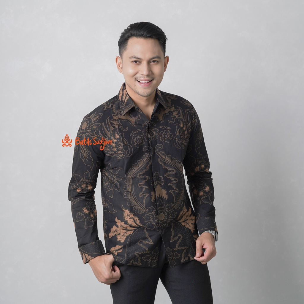 Kemeja Batik Pria Lengan Panjang  Lapis Furing Premium 1016