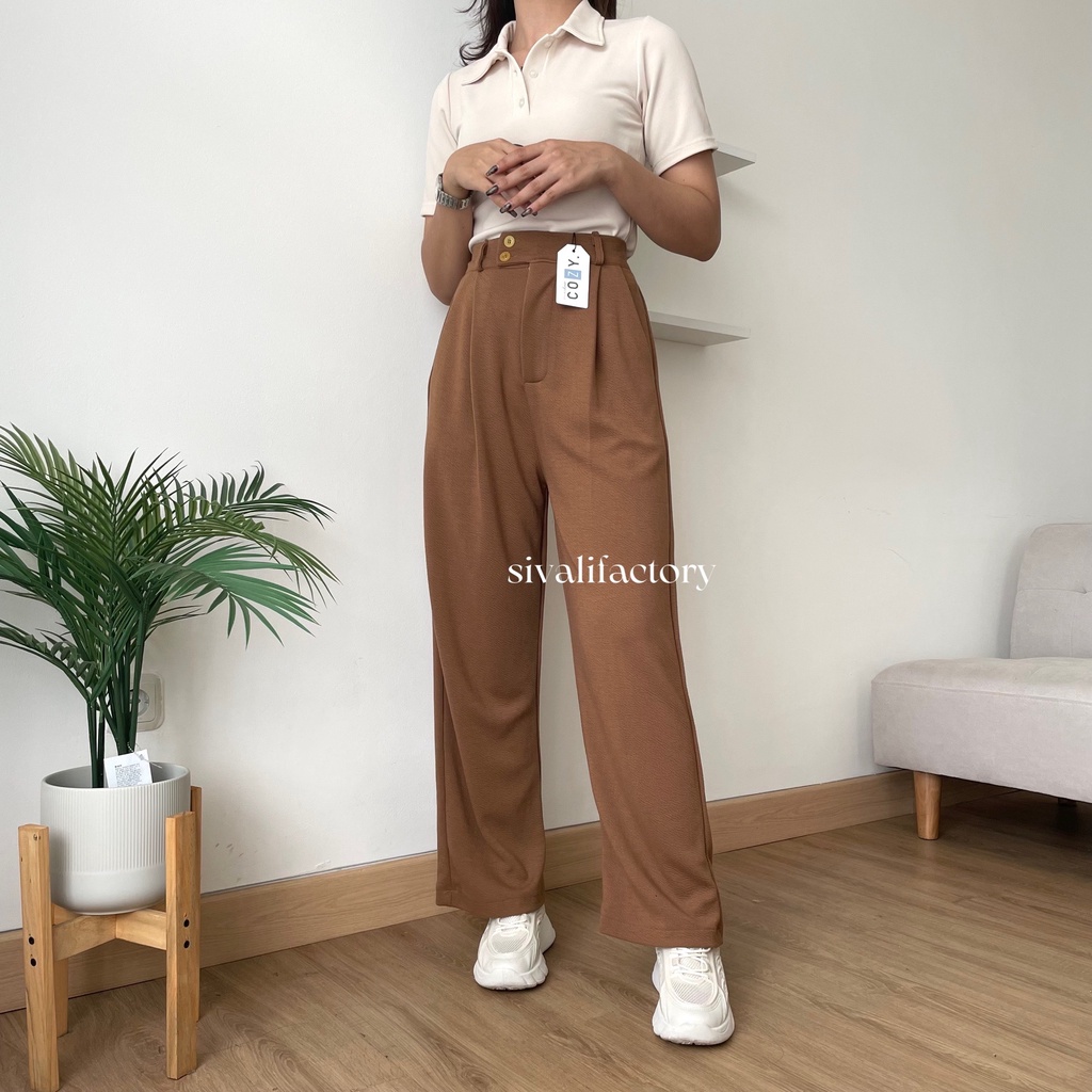 SIVALI Niki Pants - Cullote Pants - Celana Kulot Wanita - Celana Kantor Formal / Casual