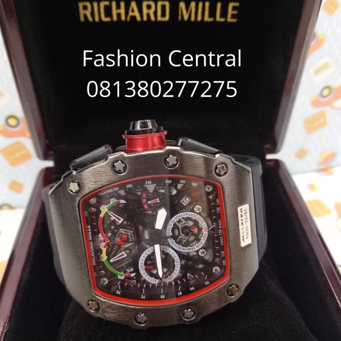 Laris jam tangan pria murah,,> Richard_MiIIe Mclaren RM 50/03-01 Grade Premium Jam Tangan Pria + Box