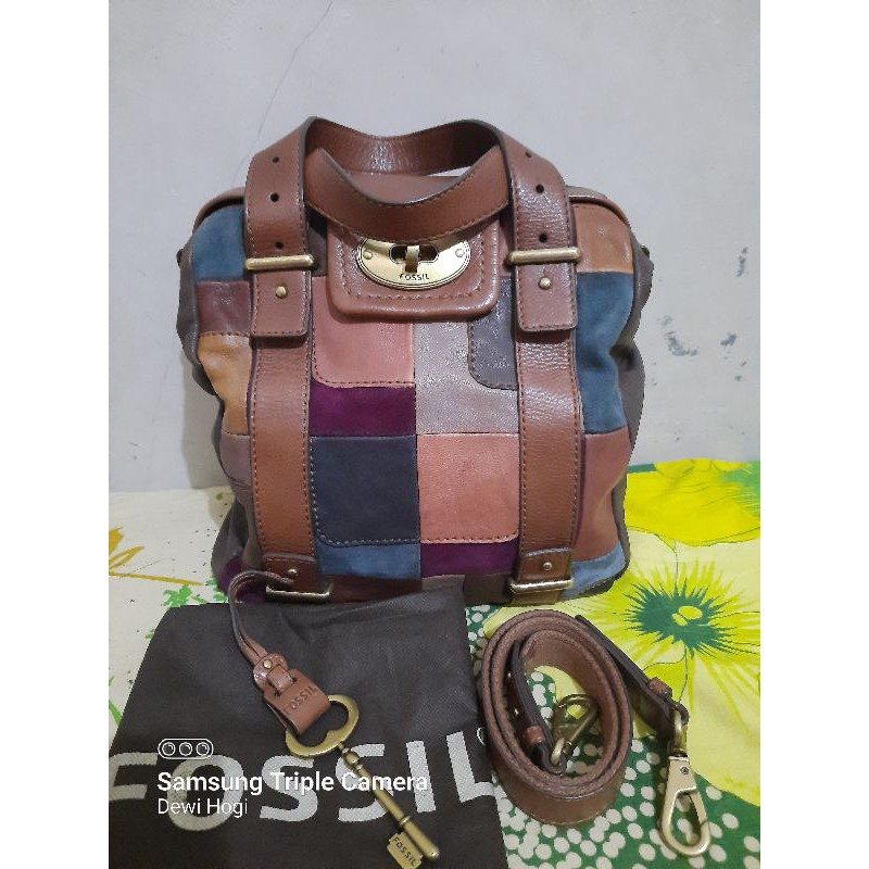 # SOLD OUT # fossil mason patchwork doctor bag