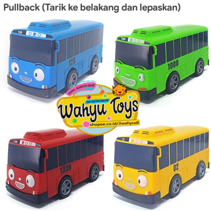 MAINAN BUS TAYO PULLPACK PINTU SLIDER STAR RIDER SNI