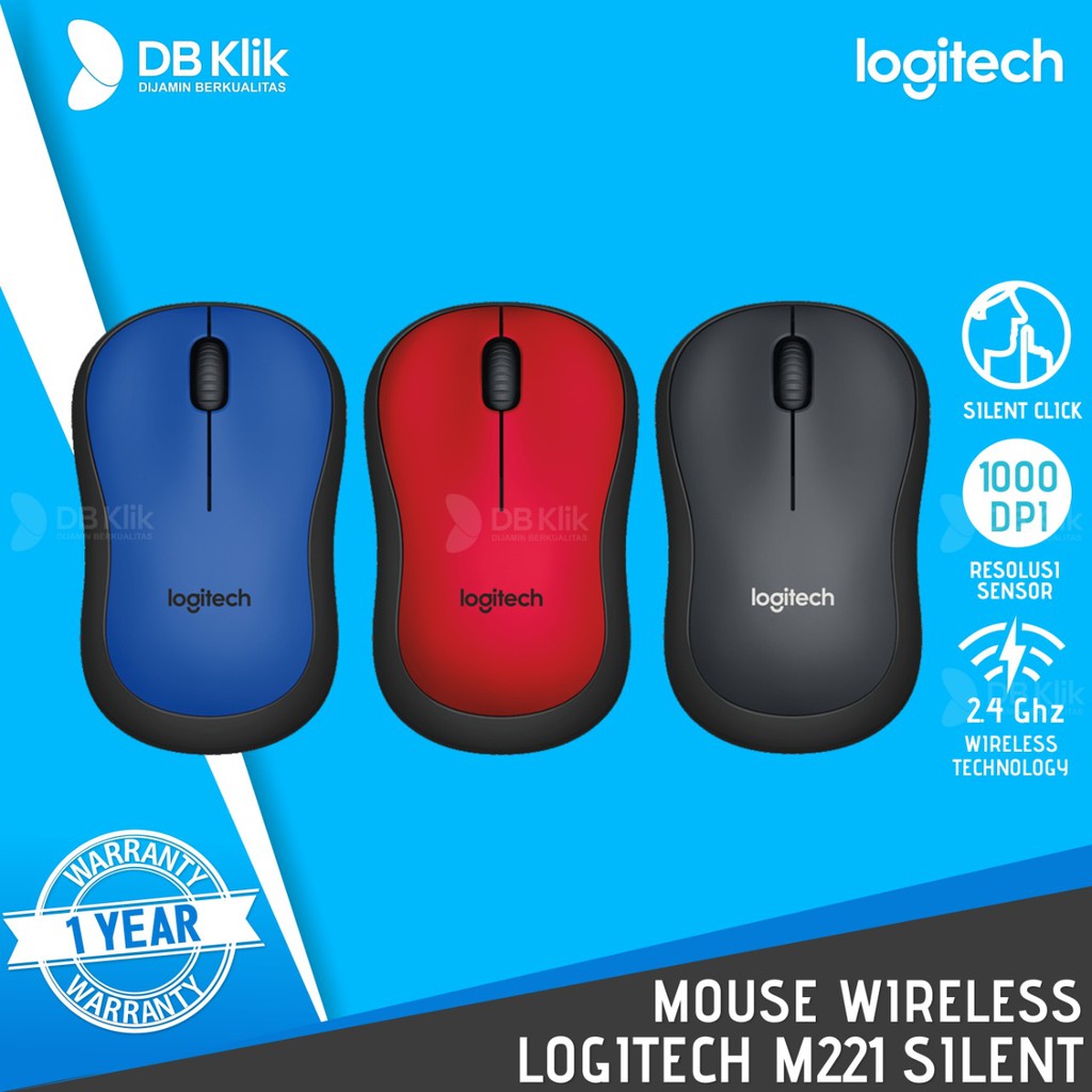 Mouse Wireless Logitech M221 Silent