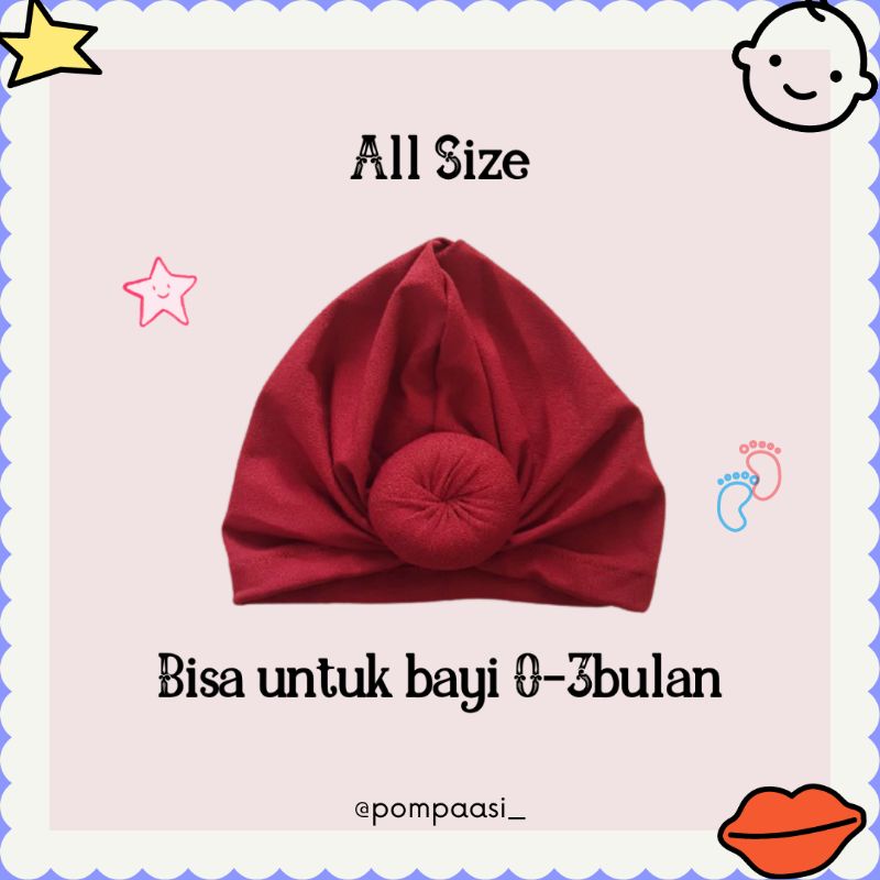 Turban Donat / Bentuk donat / turban bayi lucu