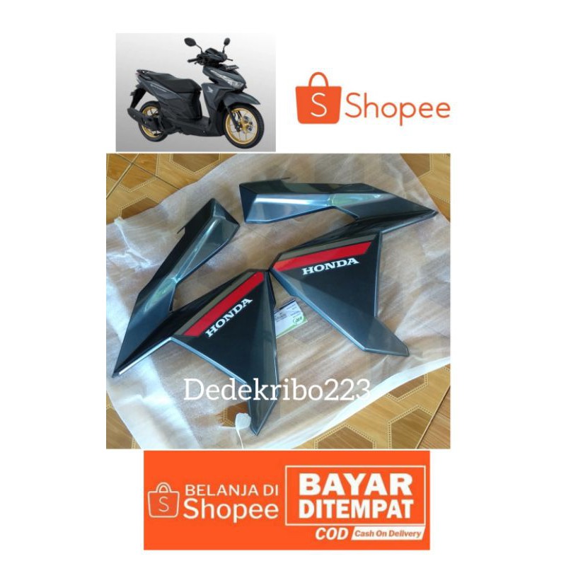 sayap sirip samping motor vario 125/150 warna abu abu