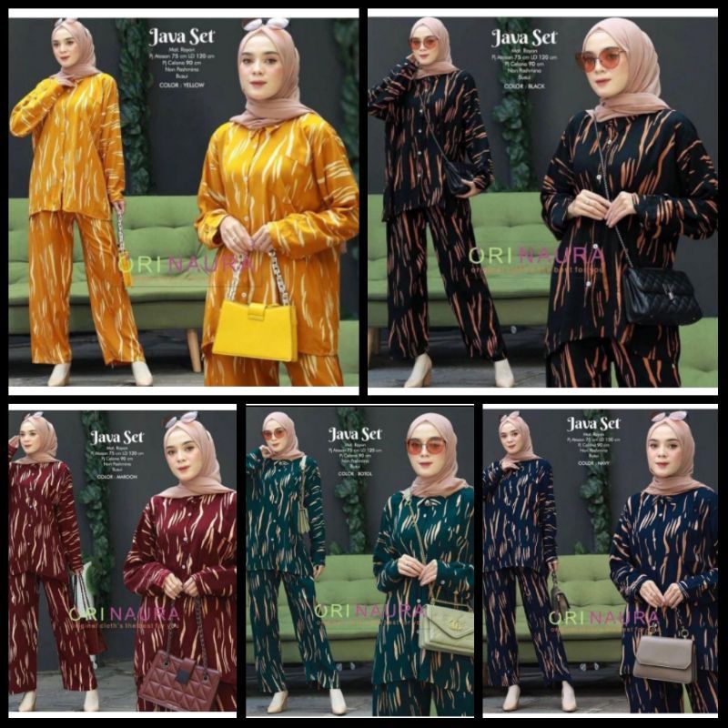 [BISA COD] Setelan Tie Dye One Set Rayon Super Lengan Panjang