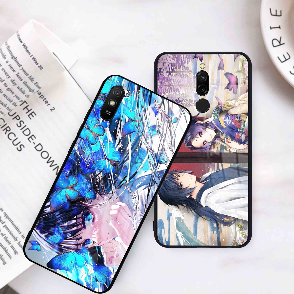 (RD21) Case Glossy Redmi S2 6A 7A 8 8A 9A 9C 9T -Casing Kilau Hp Xiaomi Anime Kimetsu No Yaiba Demon