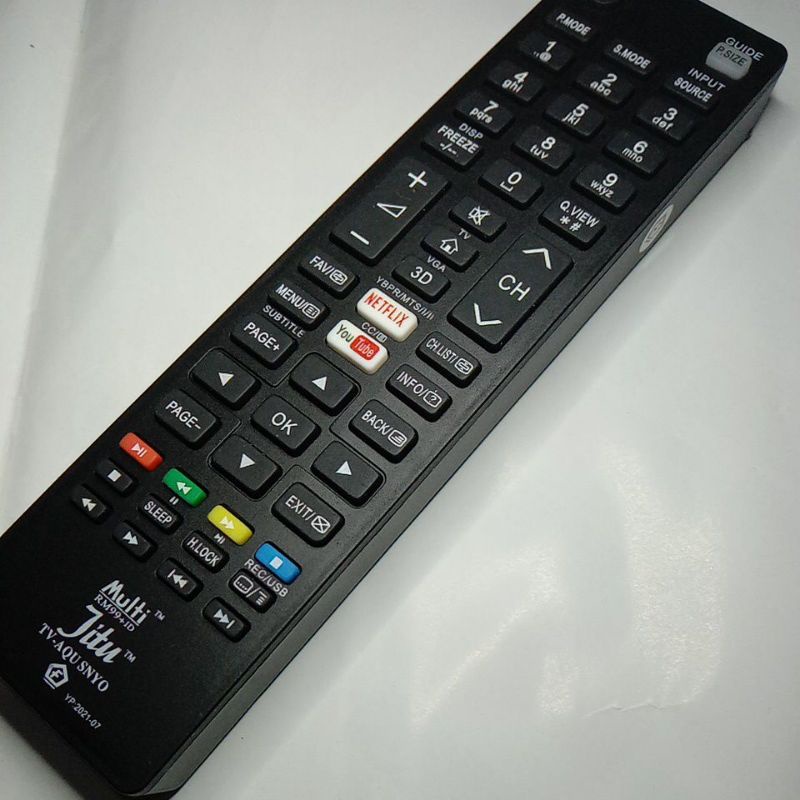 REMOTE TV AQUA SANYO SMART TV LCD/LED NETFLIX YOUTUBE