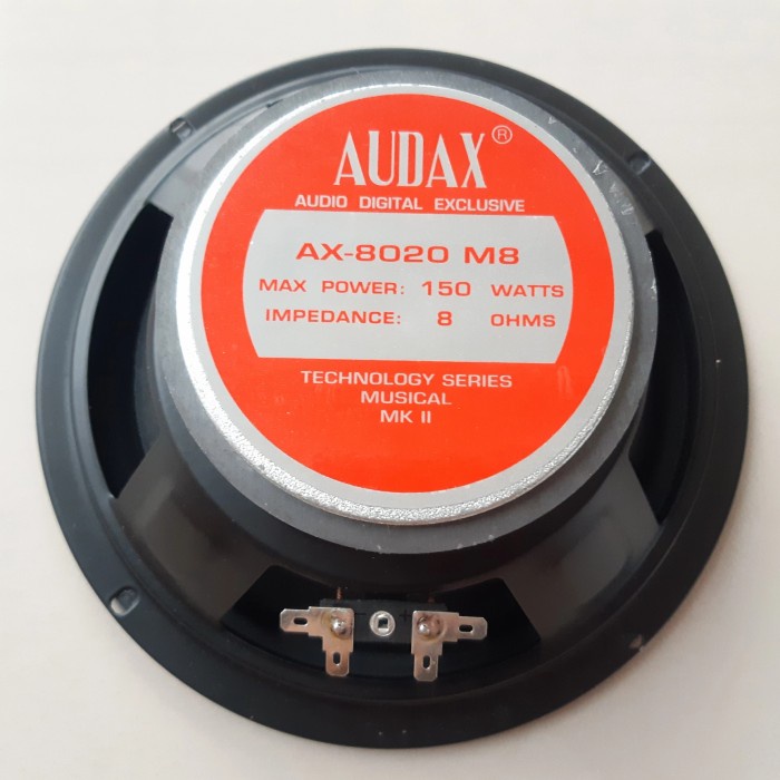 SPEAKER 8 INCH FULLRANGE AUDAX 150 WATT ORIGINAL ASLI 8 IN 8IN AUDAX