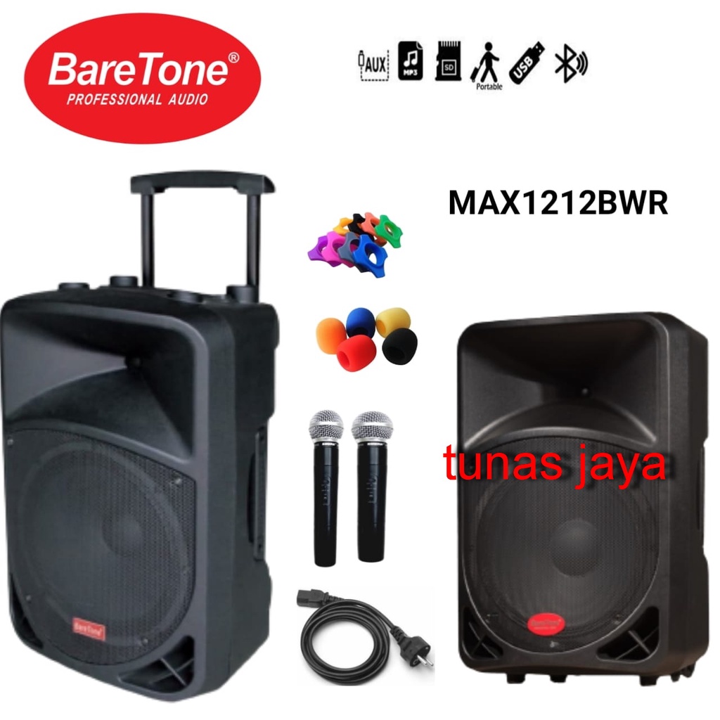 Speaker Portable Baretone BT-3H1212BWR NEW ORIGINAL RESMI