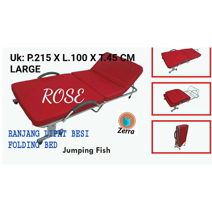 Paling Dicari Folding Bed Besi Rose Large Ranjang Lipat Paling Dicari Folding Bed Besi Rose Large Ranjang Lipat