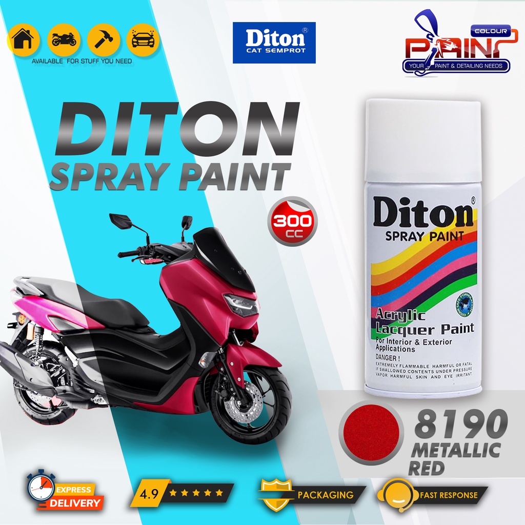 Diton 8190 Metalic red Cat Semprot/Pylox/Samurai Motor/Helm/Gundam