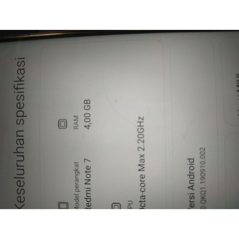 Mesin xiaomi note 7 tested