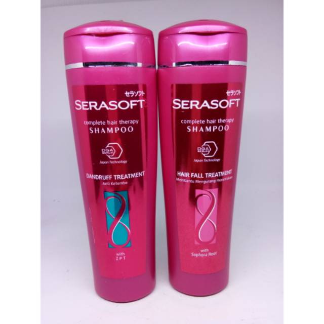 Serasoft shampoo/serum shampo /anti hair fall/ anti ketombe 170 ml