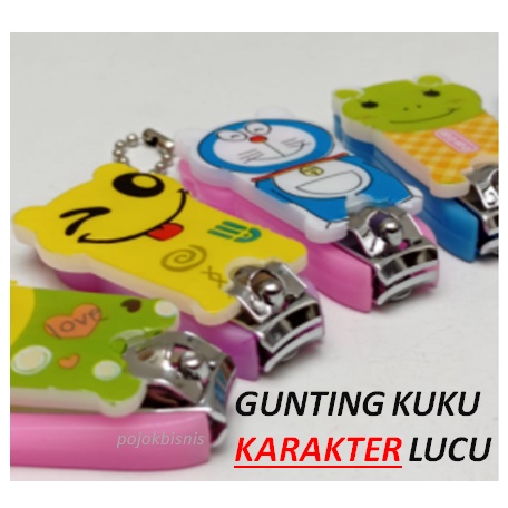 SOUVENIR GUNTING KUKU FANCY KARAKTER LUCU KEMASAN MIKA