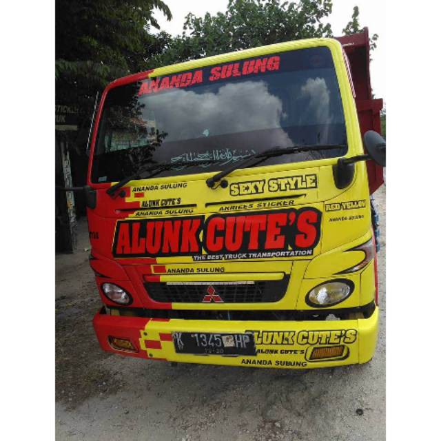 STICKER STIKER CUTTING KABIN CANTER TRUCK TRUck